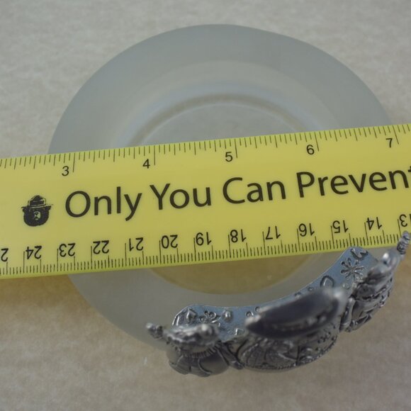 Seagull Pewter Pillar Candle Holder 2000 Christmas Snowmen - Picture 5 of 6